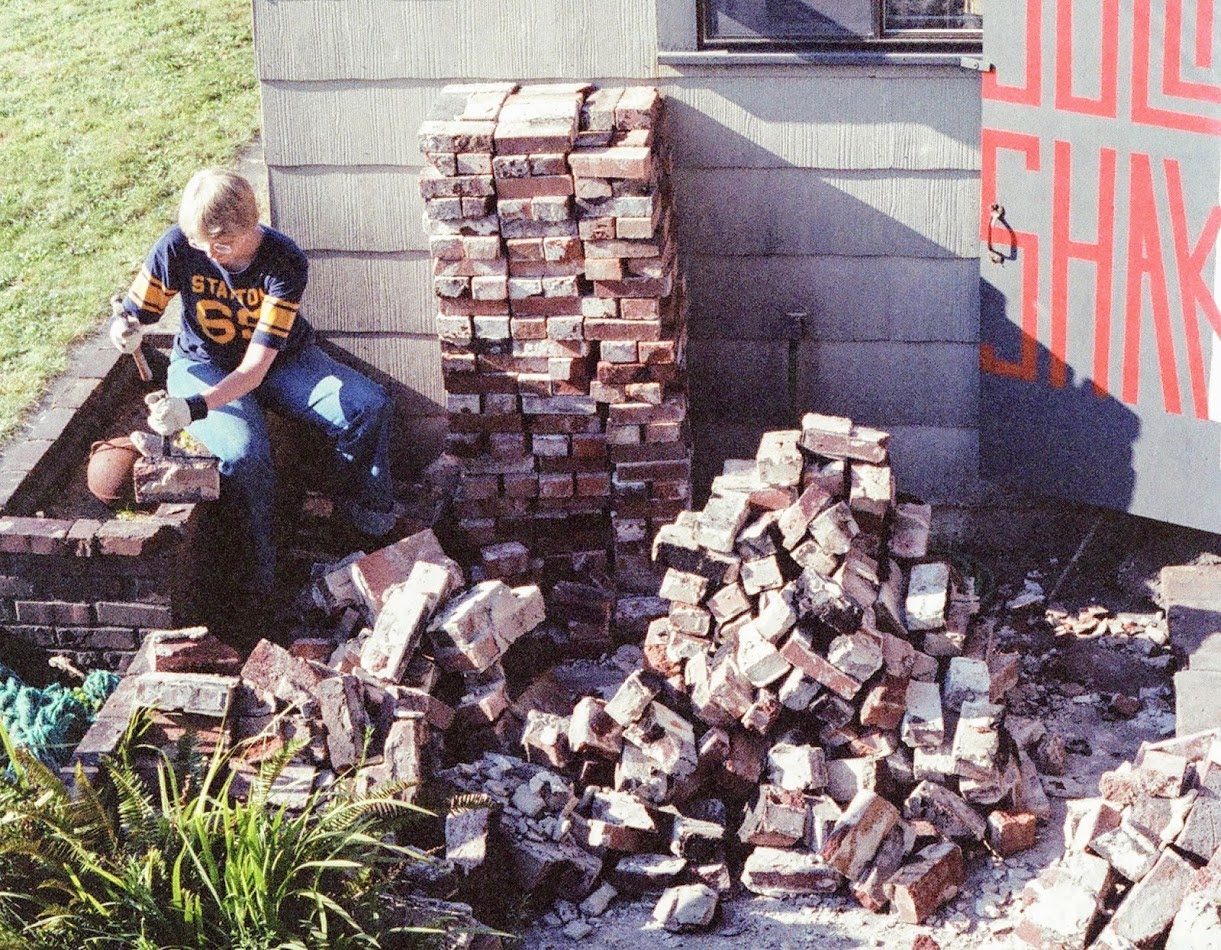 Image 10: Janet Schmidt cleaned most of the brick.