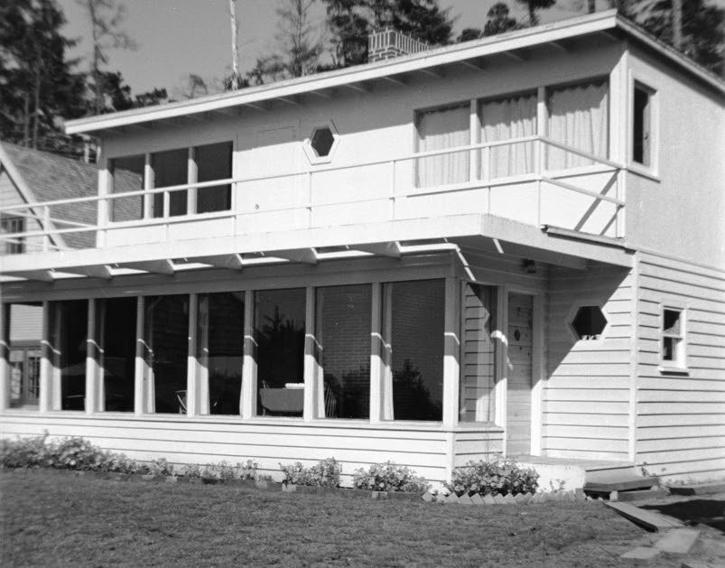 Photo 18: The Lantz home shortly after its construction was completed. Note the use of wood planks as a sidewalk.