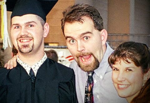 Glenn graduates for the first time.