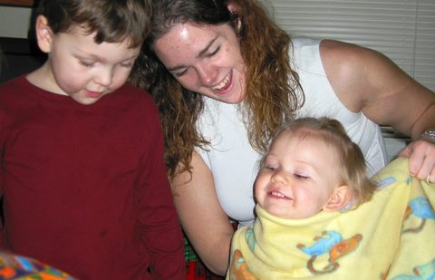 Robin with Eli and Taylor.