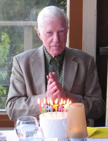 Wes celebrates his 86th birthday at the Chart House in Portland