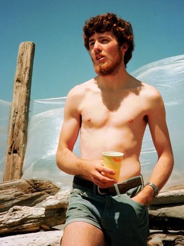 Bill at a 1975 salmon bake.