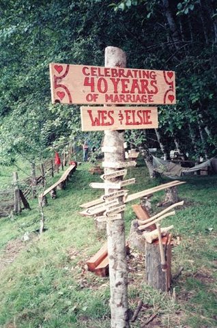 Wes and Elsie's 40th wedding anniversary at the Siletz