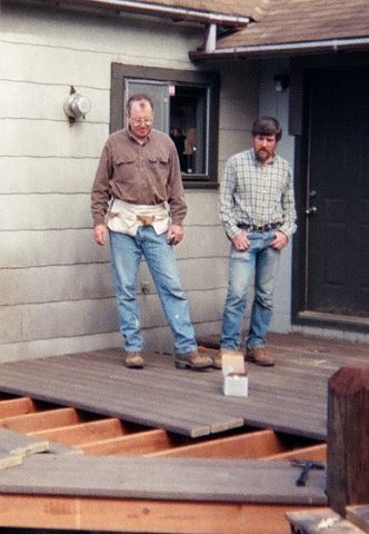 Dave and Bill at work on the Sullishak deck