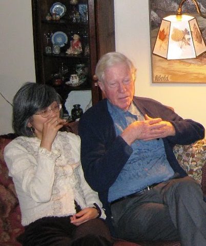 Yan and Wes at South Park apartment in 2007