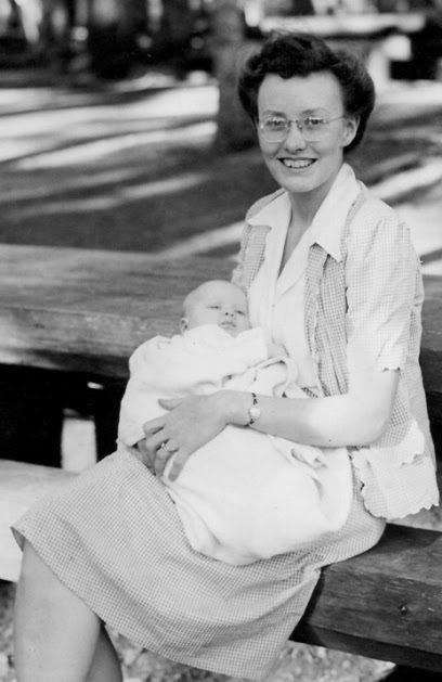 Steve and Elsie at Silver Creek Falls. August, 1945.