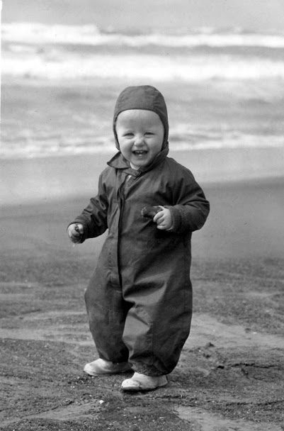 On the back of this picture was my name. It seems likely that this picture was taken at about the time construction first started on the Lincoln Beach cabin. I would have been about 1.5.