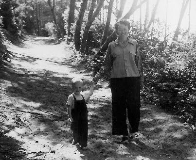 "Steve Sullivan and Mother, Reedsport"