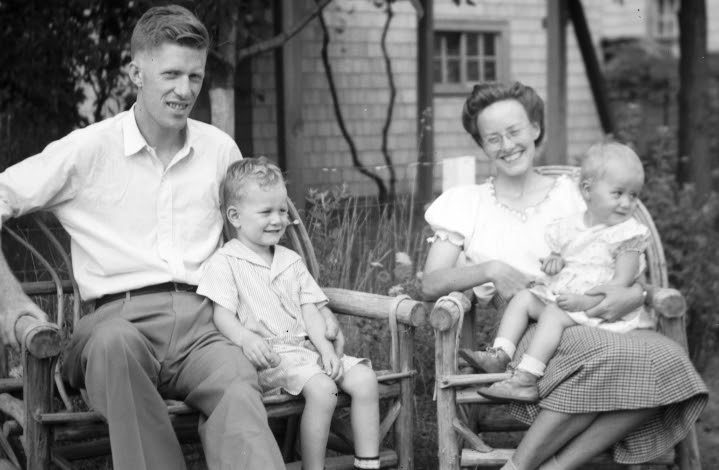 The budding Sullivan family: Wes, Steve, Elsie and Nancy.