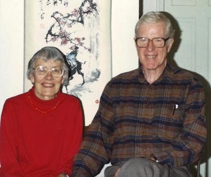 Elsie and Wes in their Waller Street apartment