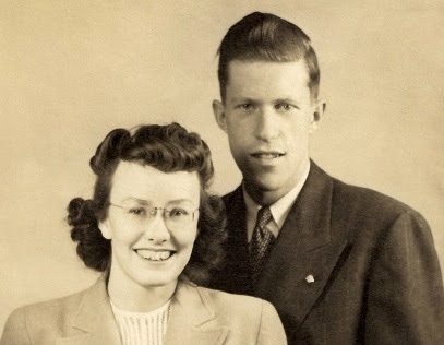 Elsie and Wes in 1945
