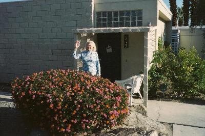 Ruth Gray at here Palm Desert condo, 313 Sandpiper