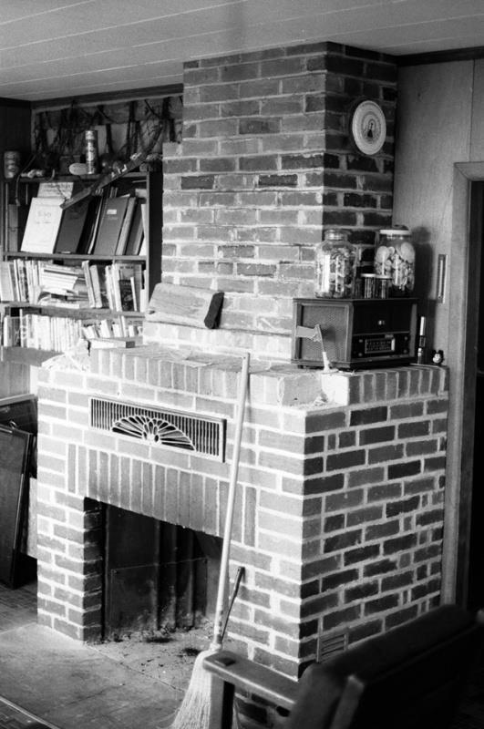 The fireplace as it looked at the beginning of the project.
